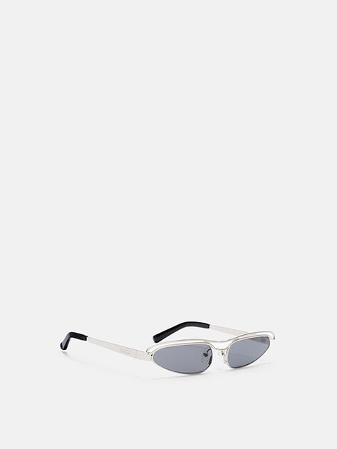 THE ATTICO Black and silver sunglasses BLACK/SILVER 251WAS00034MET008AA890