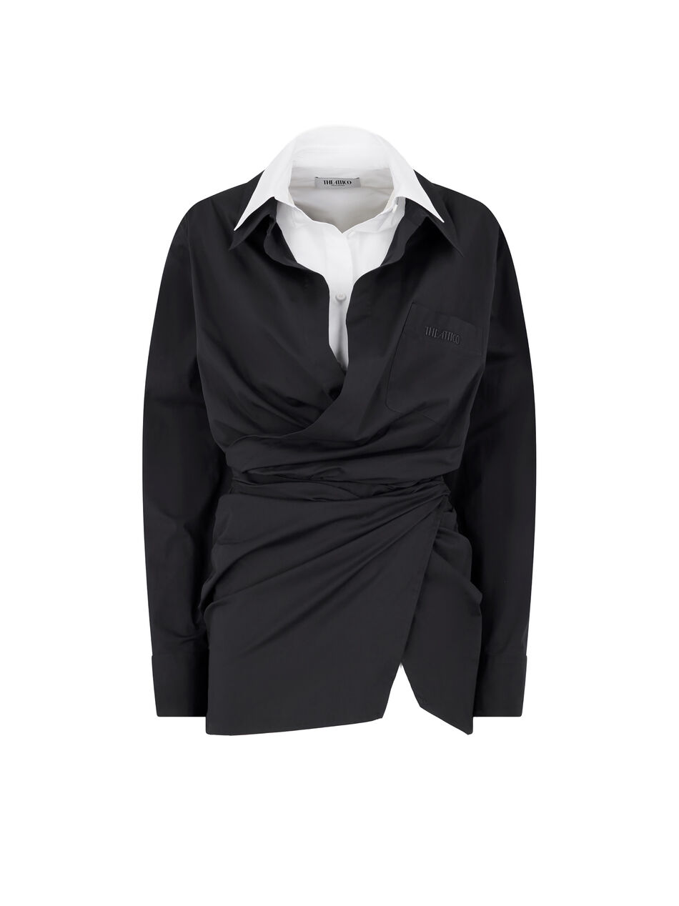 THE ATTICO Black and white mini dress Black/white 260WCA00458CCE002AA414