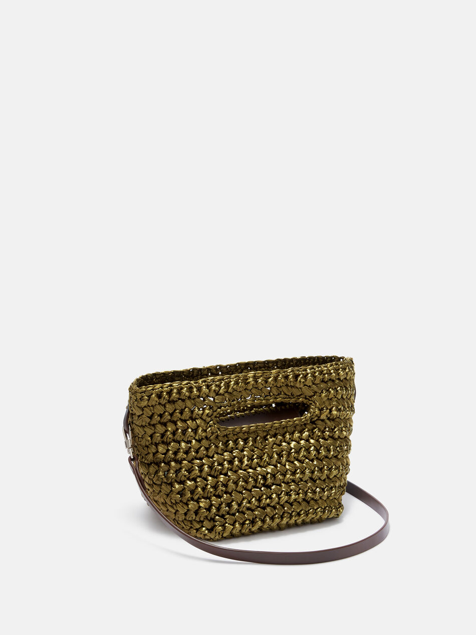 THE ATTICO ''Via dei Giardini 15'' military green tote bag Military green 260WAH00056VVV108AA828