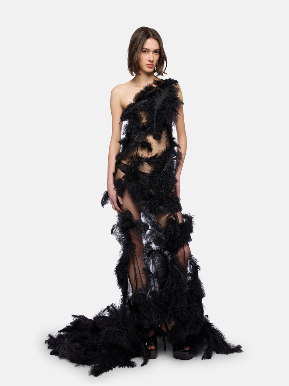 THE ATTICO Black long dress Black 260WCW00297EMB013RA100