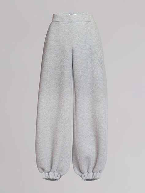 THE ATTICO "Carter" light grey pants MELANGE 212WCP33C025183