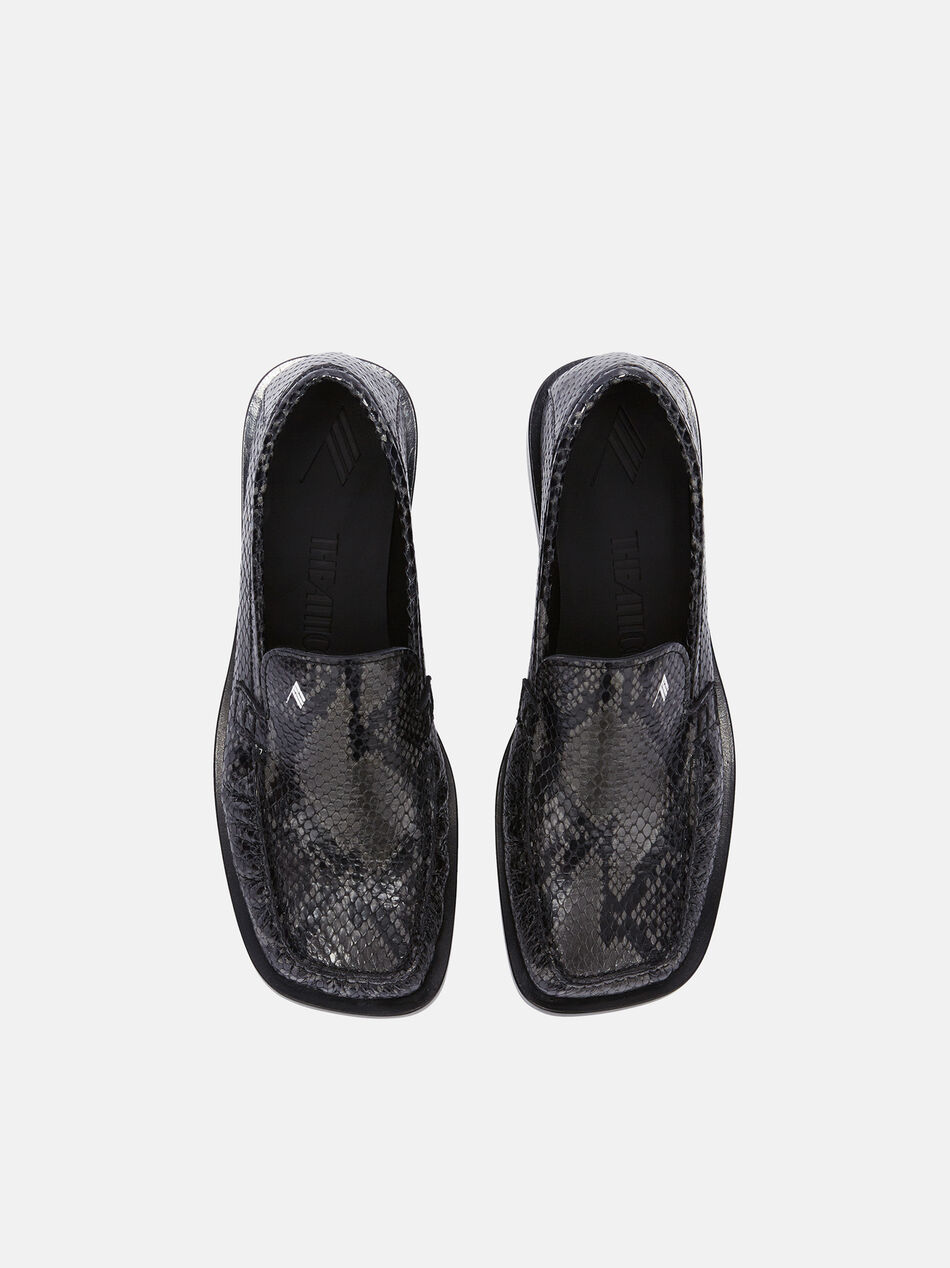 THE ATTICO ''Charles'' black and grey loafer Black and white 250WSH00856LBT003PR693