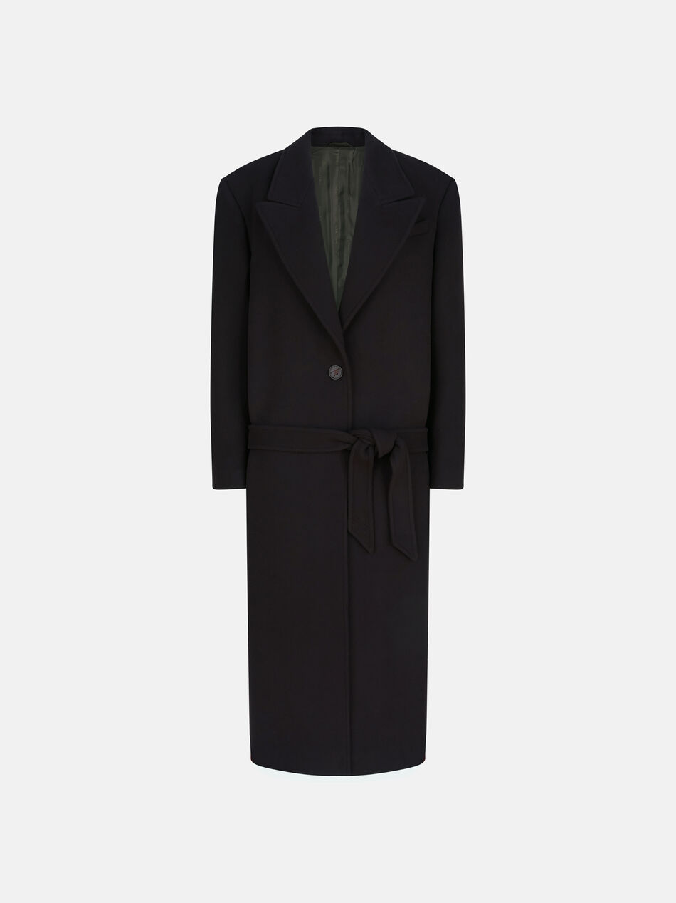 THE ATTICO Black long coat Black 251WCC00084WWV058AA100