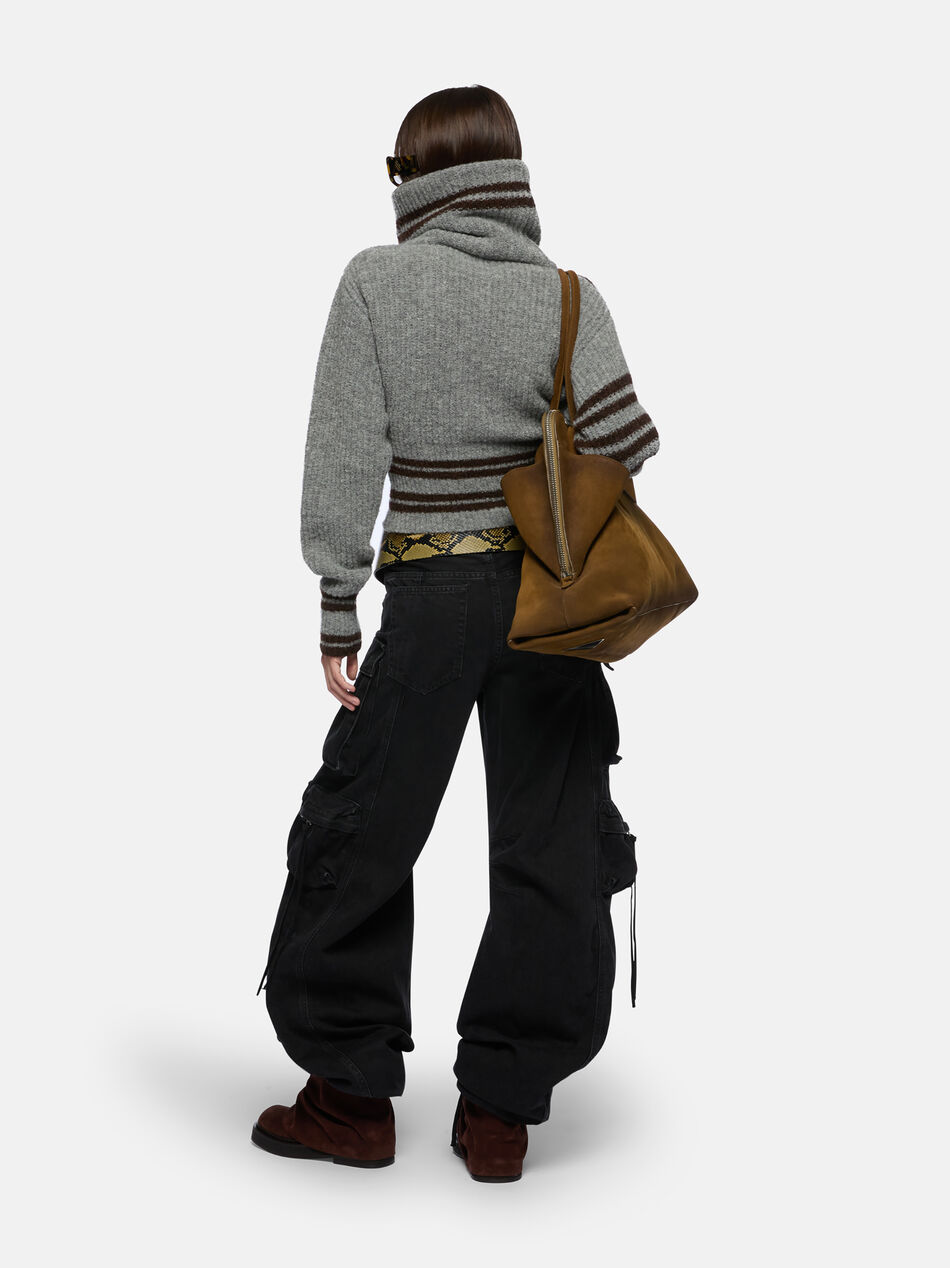 THE ATTICO Melange grey cardigan Melange grey 251WCD00008KWW002AA183