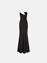 THE ATTICO ''Melva'' black long dress BLACK 232WCW69E020100