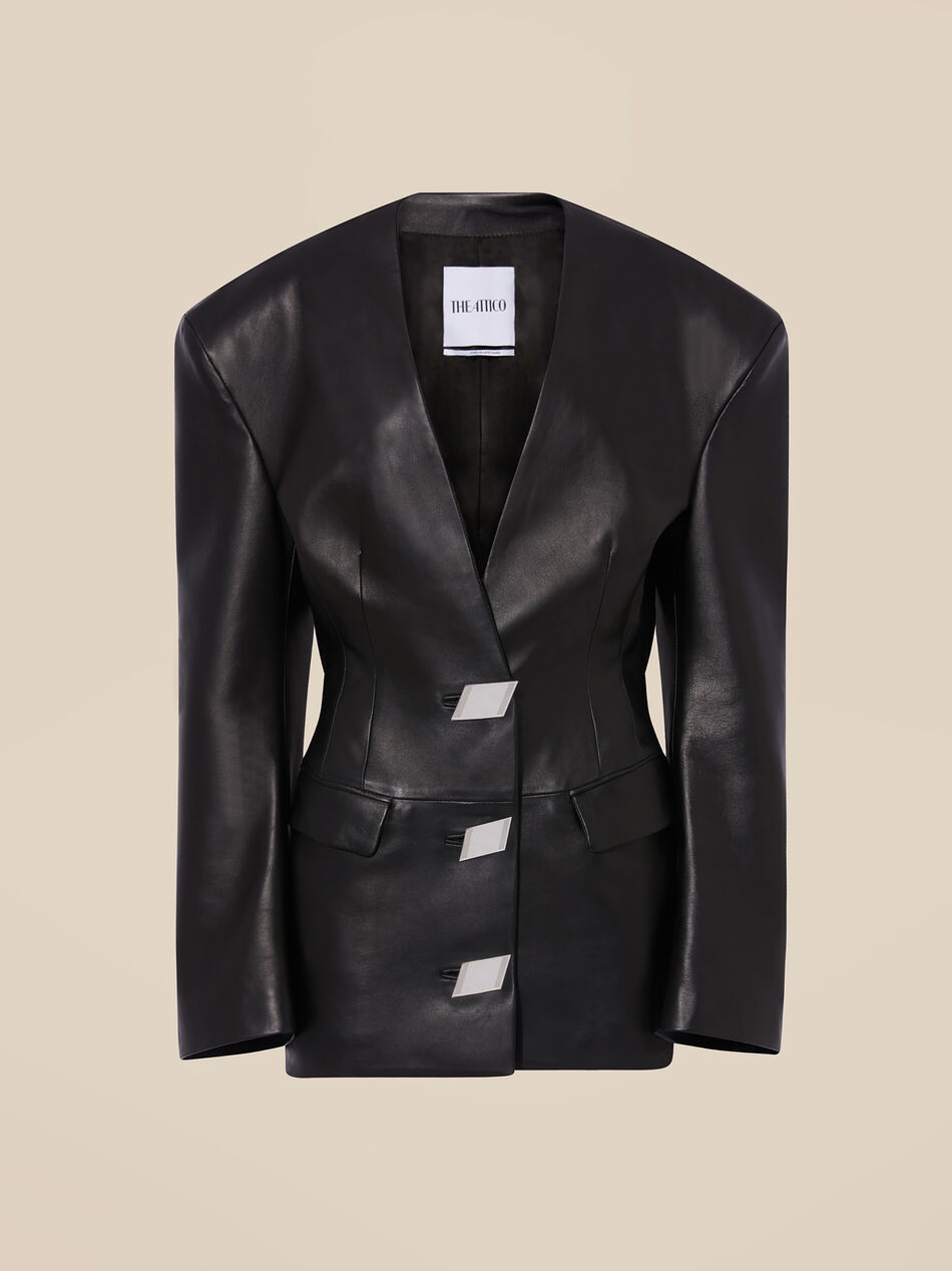 THE ATTICO Black mini dress BLACK 246WCA300L054100