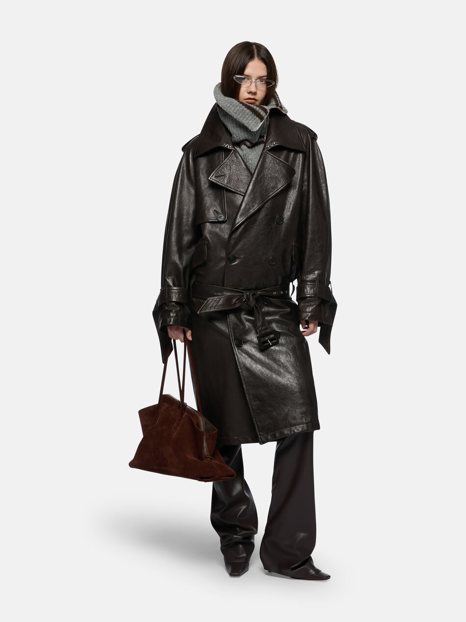 THE ATTICO Dark brown trench DARK BROWN 251WCC00085LBT137AA204