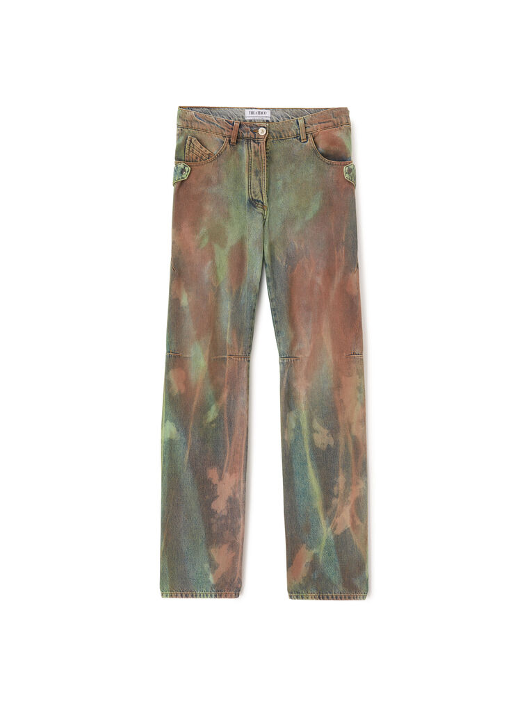 Shop Attico ''deann'' Camouflage Long Pants