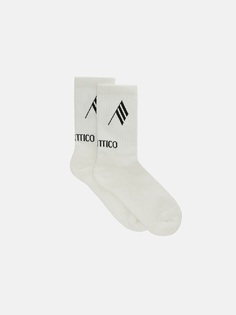 THE ATTICO Milk and black socks Milk/black 251WCAK00021CCC101AA671