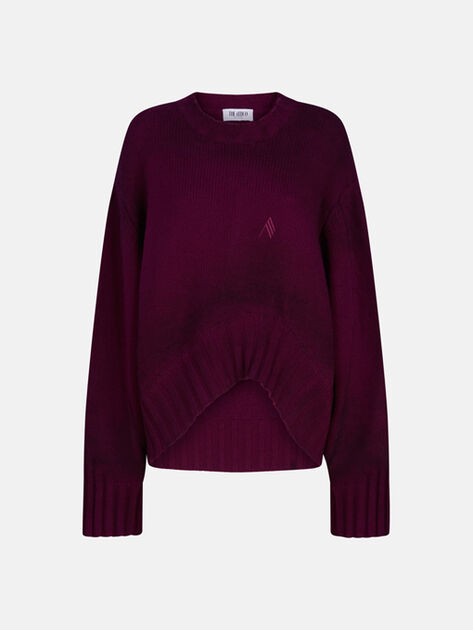 THE ATTICO Burgundy sweater BURGUNDY 251WCK00126KWS008SP114
