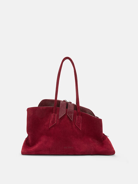 THE ATTICO "La Passeggiata Medium" cherry red top handle CHERRY RED CAPWAH00054MIX126AA273