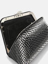 THE ATTICO ''Midnight'' black and crystal mini clutch Black and Crystal 241WAH40V015T627