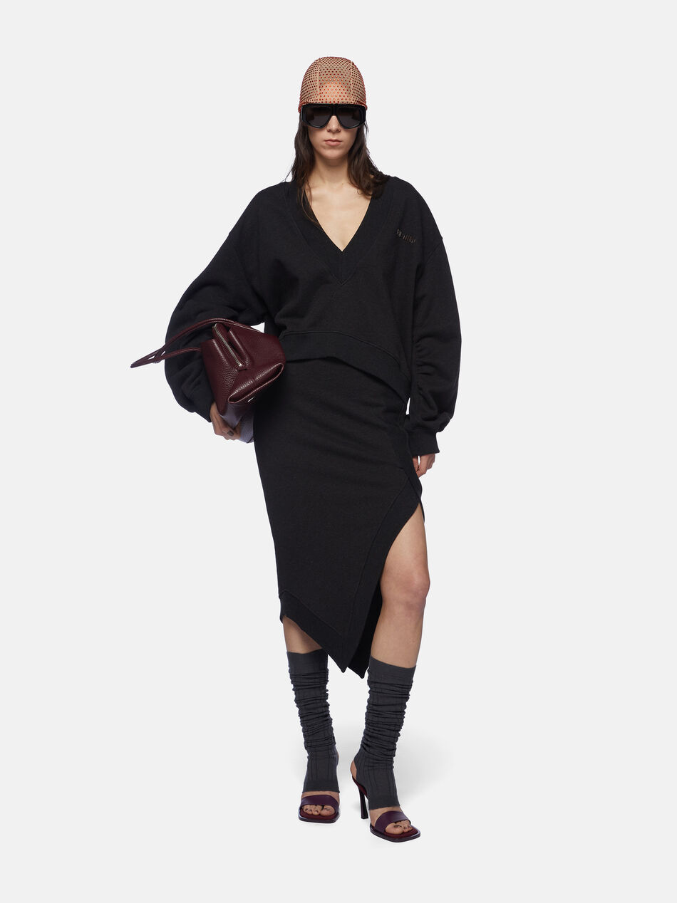 THE ATTICO Black fade and brown sweatshirt Black fade/brown 250WCF00010JJF007AA877