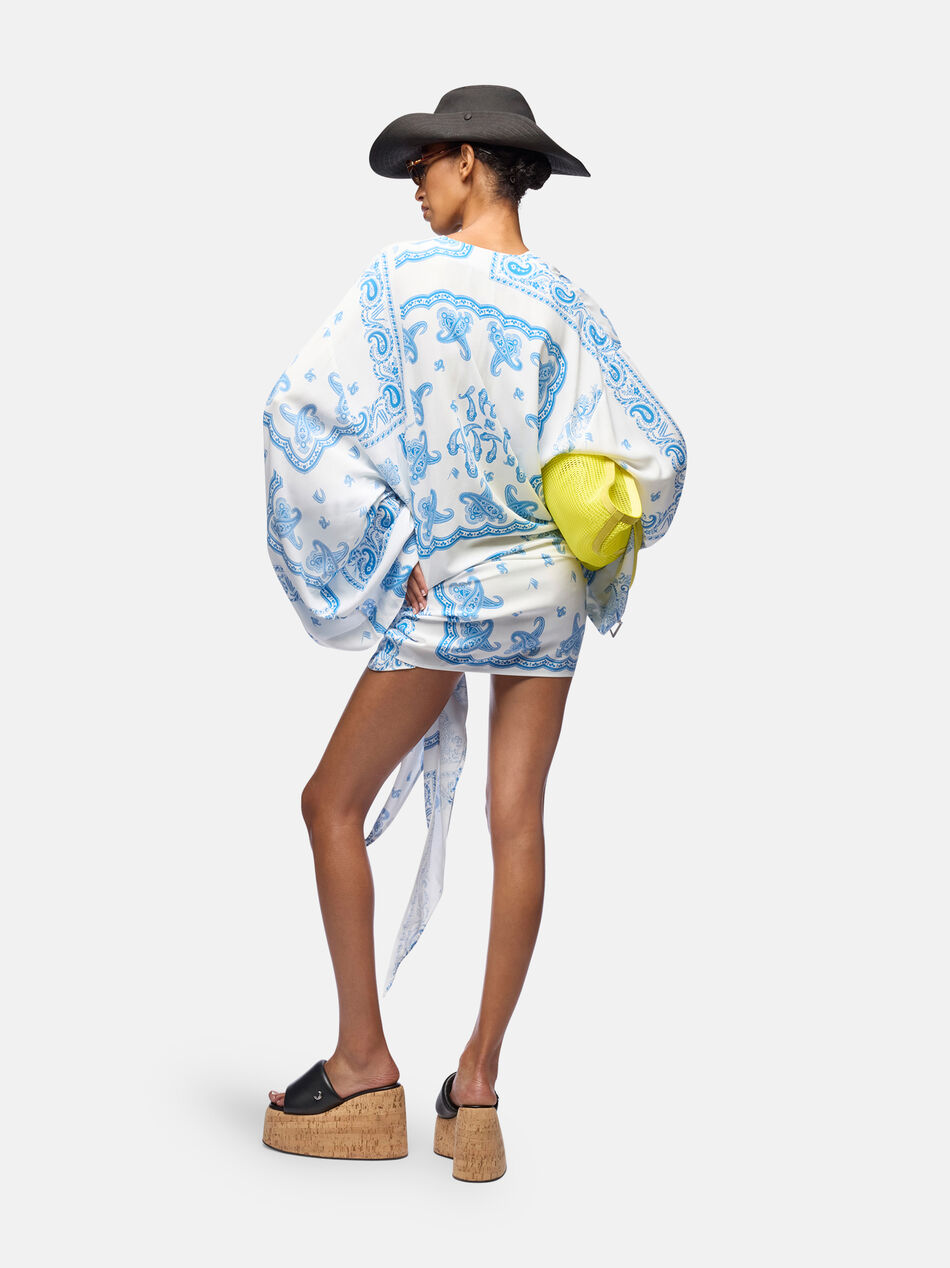 THE ATTICO Light blue and white mini dress LIGHT BLUE / WHITE 260WCA00404VVV109PR264