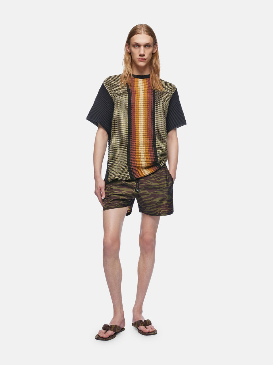 THE ATTICO Dark green and dark brown short pant Dark green/dark brown 250WCQ00008PLL004PR997