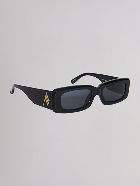 THE ATTICO "Mini Marfa" black sunglasses BLACK 212WAS11MET2100