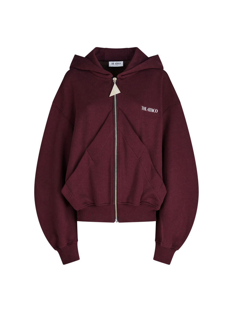 THE ATTICO Burgundy sweatshirt BURGUNDY 251WCF00015JJF007AA114
