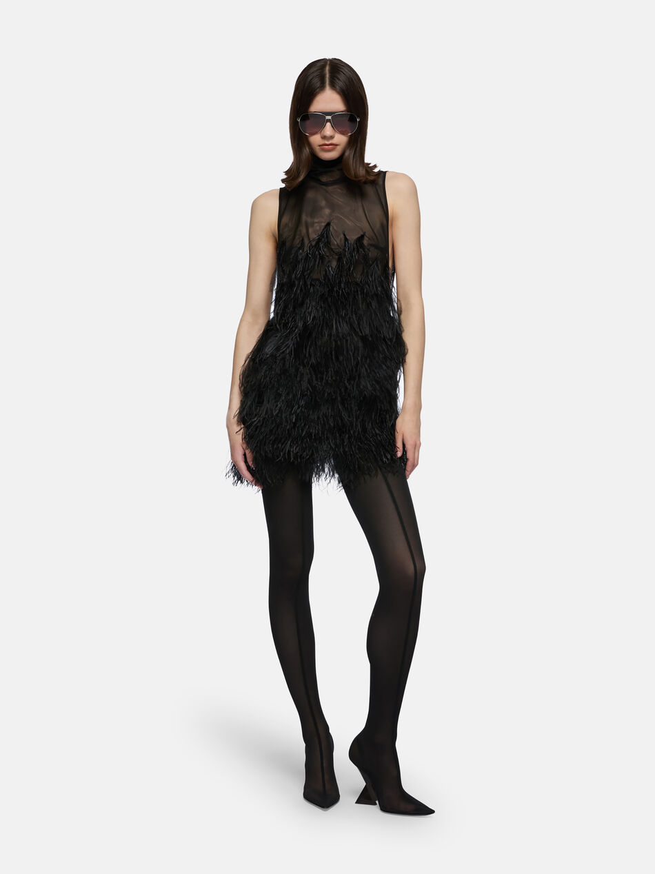 THE ATTICO Black mini dress Black 251WCA00444PAA111RA100