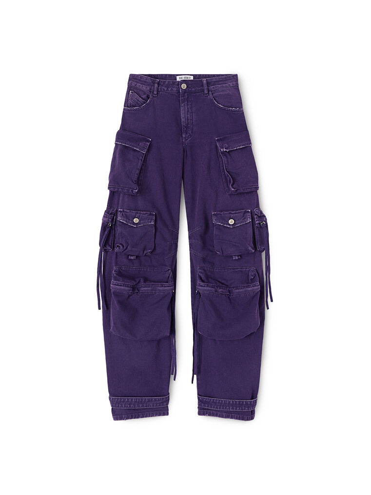Shop Attico ''fern'' Purple Long Pants