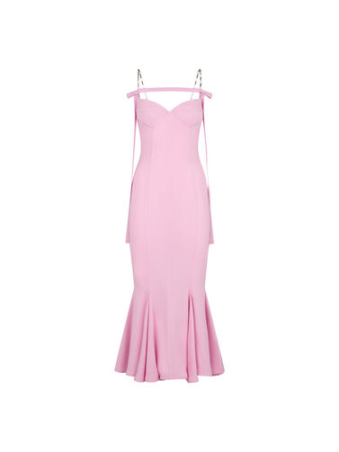 ''Beath'' sugar pink midi dress for Women | THE ATTICO®