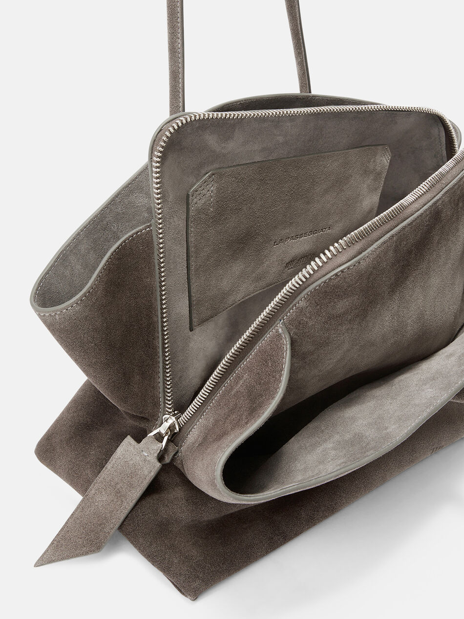 THE ATTICO ''La Passeggiata Medium'' dark grey top handle DARK GREY 251WAH00054LBT108AA233