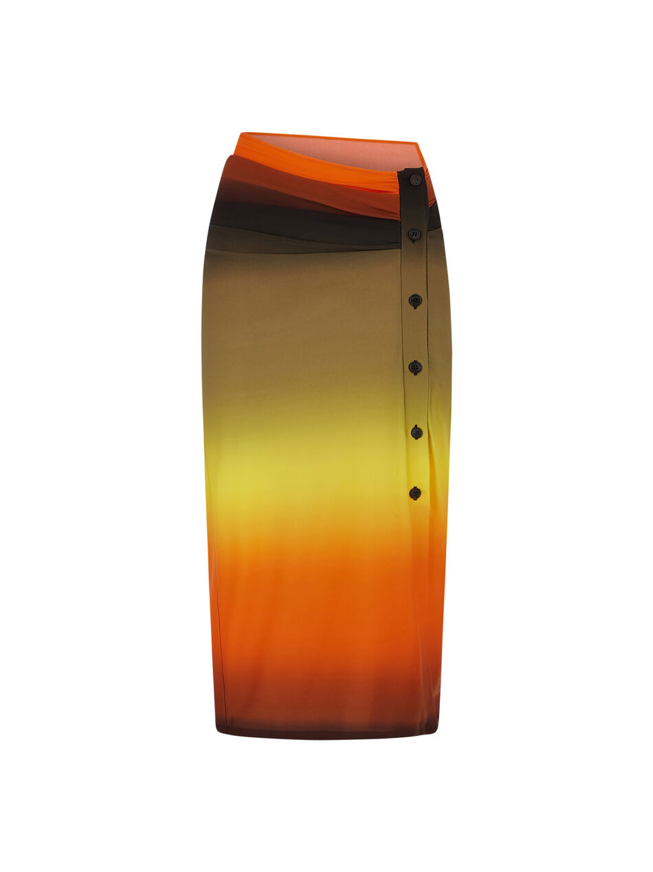 THE ATTICO Multicolor midi skirt MULTICOLOR 250WCS00265PAA097PR021