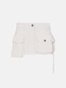 THE ATTICO ''Fay'' white mini skirt WHITE 231WCS136D051001