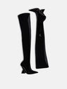 THE ATTICO ''Cheope'' black thigh high boot