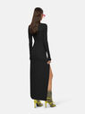 THE ATTICO ''Lawrence'' black long dress  227WCW55C054100