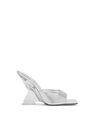 THE ATTICO ''Cheope'' silver and crystal mule Silver/crystal 242WS758E098631