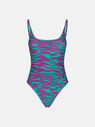 THE ATTICO Teal and bouganville one piece TEAL/BOUGANVILLE 233WBB63PA14476
