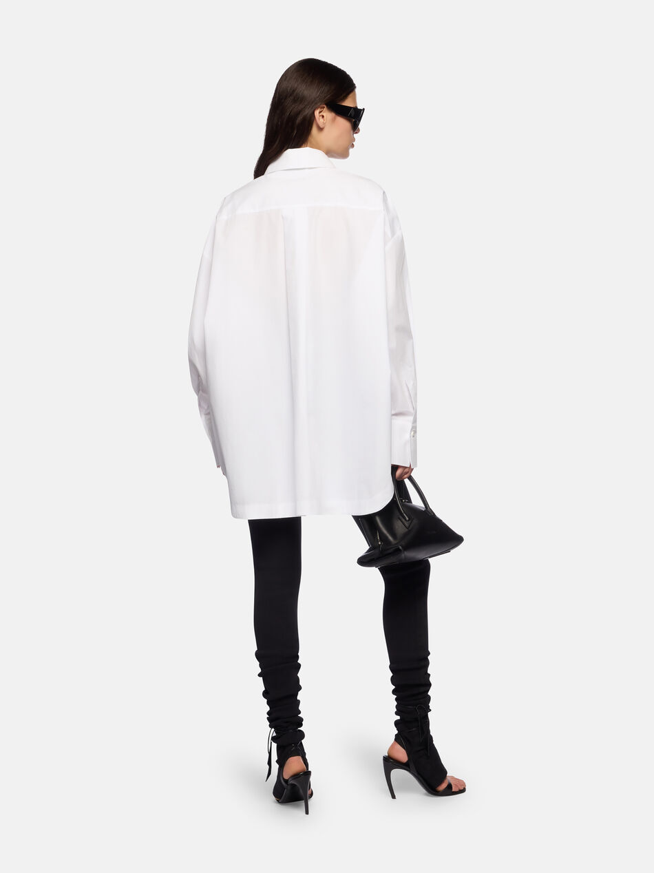 THE ATTICO ''Diana'' white and navy blue shirt White/navy blue 251WCH00004CCC052AA870