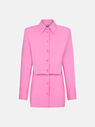 THE ATTICO ''Margot'' neon pink mini dress  232WCA113C052367