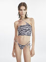 THE ATTICO Zebra printed bikini WHITE/BLACK 223WBB31PA14020