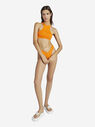 THE ATTICO Matte orange bikini top  215WBB22PA15033