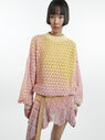 THE ATTICO Pink and yellow sweater