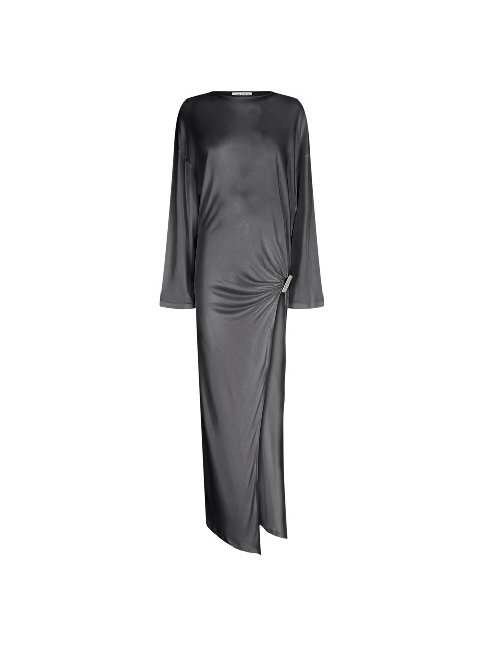 THE ATTICO Dark grey midi dress DARK GREY 251WCW00244VVV107AA233