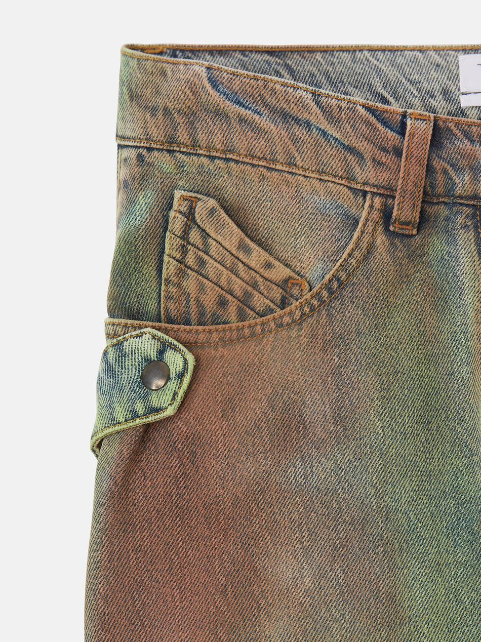 THE ATTICO "Deann" camouflage long pants CAMOUFLAGE 238WCP118D065509