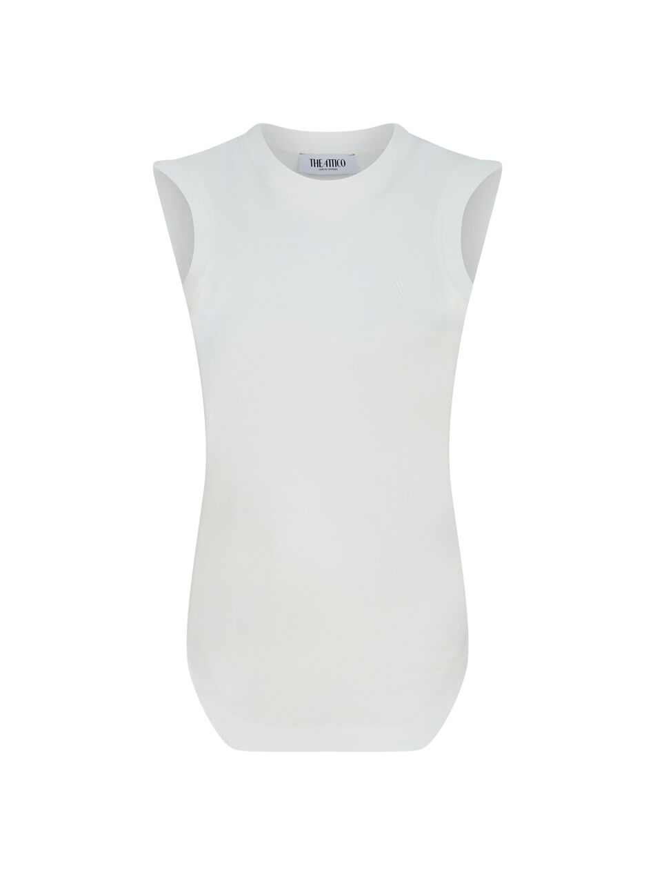 THE ATTICO "Reese'' white tank top WHITE 250WCN00003JJJ025AA001