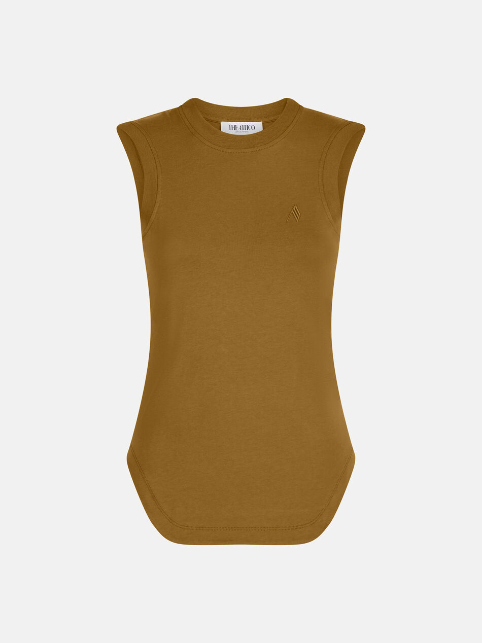 THE ATTICO Military green tank top MILITARY GREEN 251WCN00003JJJ025AA081