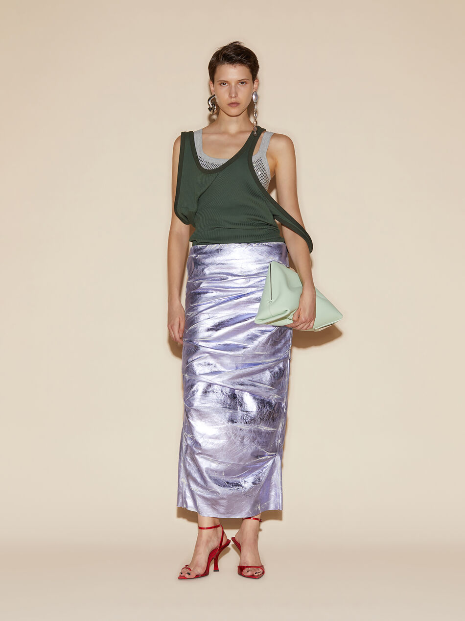 THE ATTICO Ivy green top Ivy Green 246WCT260J043152