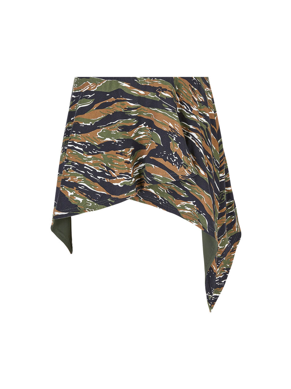 THE ATTICO Military and light brown mini skirt  MILITARY/LIGHT BROWN 238WCS170C074P514