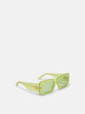 THE ATTICO ''Marfa'' lime sunglasses  229WAS12MET2376