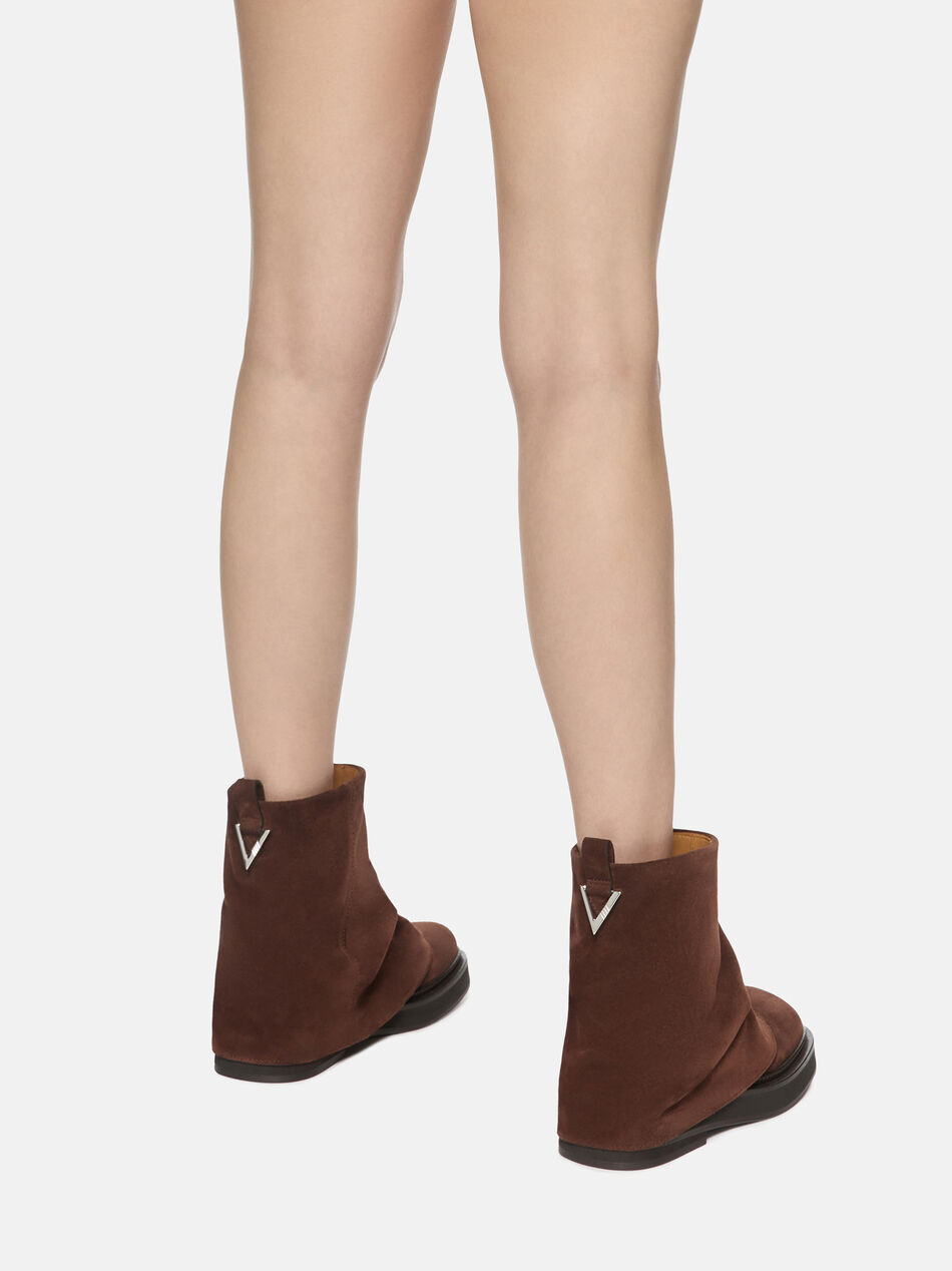 THE ATTICO ''Mini Robin'' brown combat boot BROWN 251WSH00832LBT040AA064