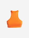 THE ATTICO Matte orange bikini top ORANGE 215WBB22PA15033