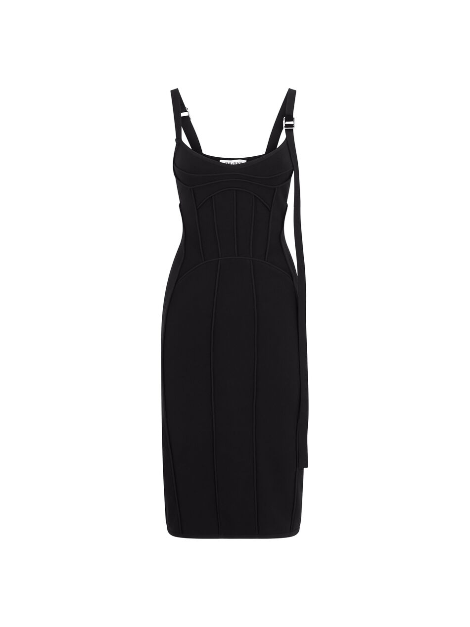THE ATTICO Black midi dress Black 260WCW00270KVP001AA100