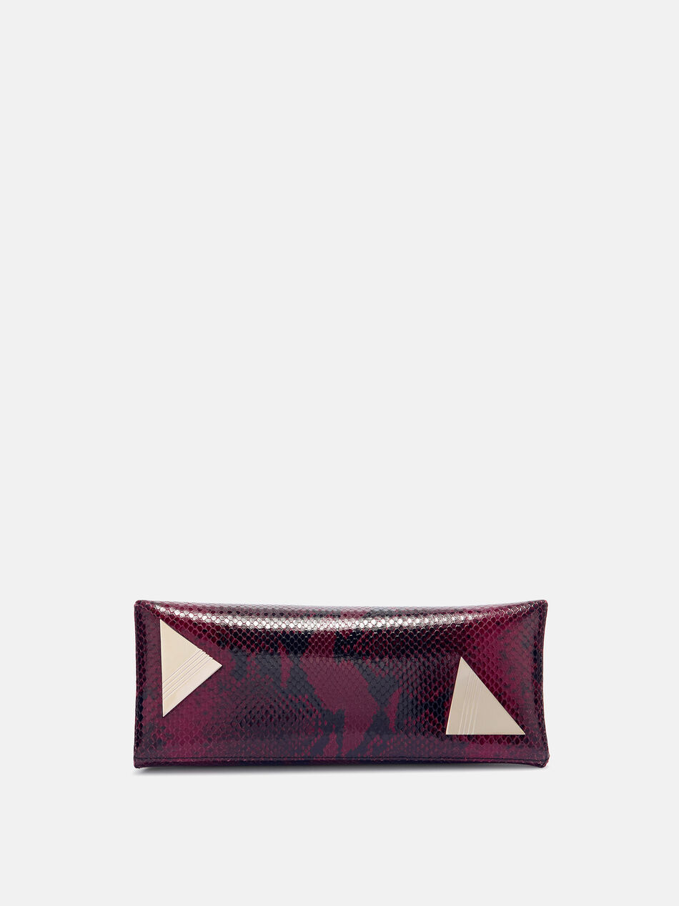 THE ATTICO ''8.30 PM'' burgundy oversized clutch BURGUNDY 260WAH00001LBT003PR114