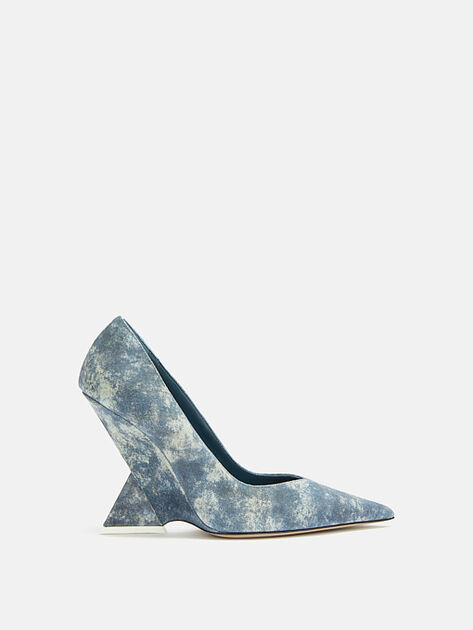 THE ATTICO ''Cheope'' blue denim pump Blue denim 241WS509L091661