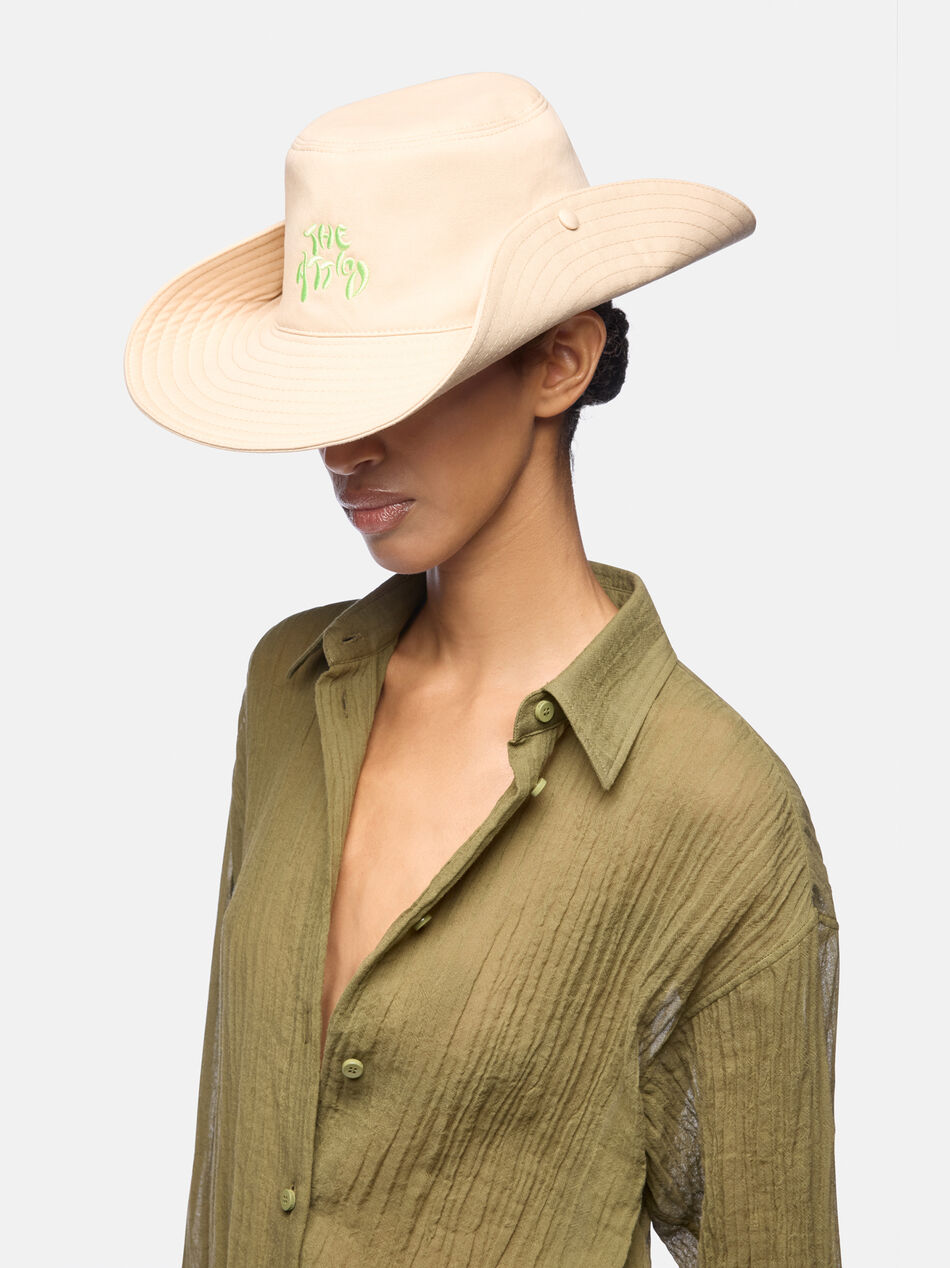 THE ATTICO Faded ecru cap Fade ecru 260WAC00045CCC136BO879