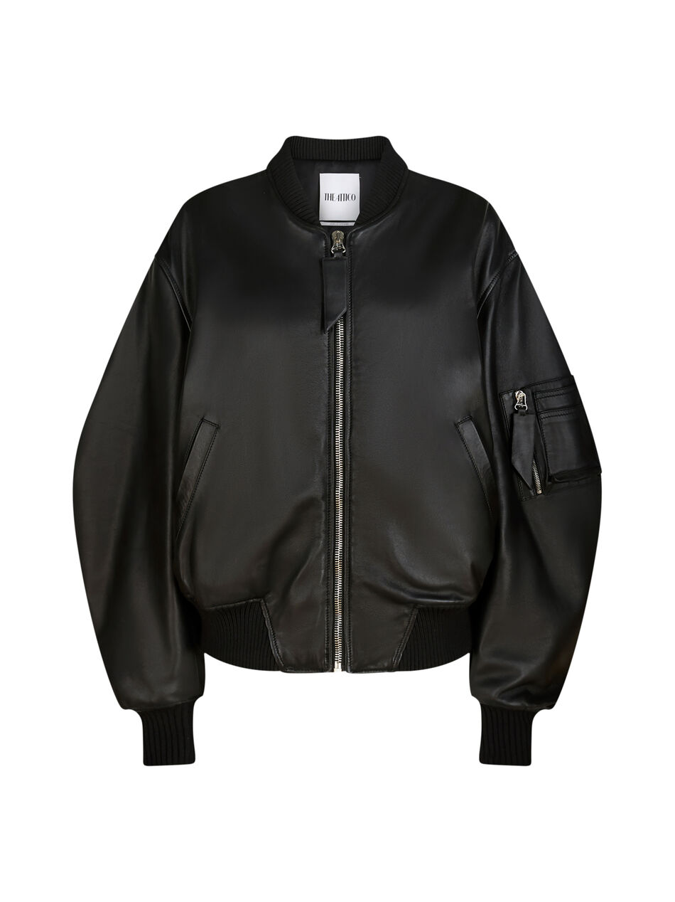 THE ATTICO ''Anja'' black bomber BLACK 231WCB04L054100